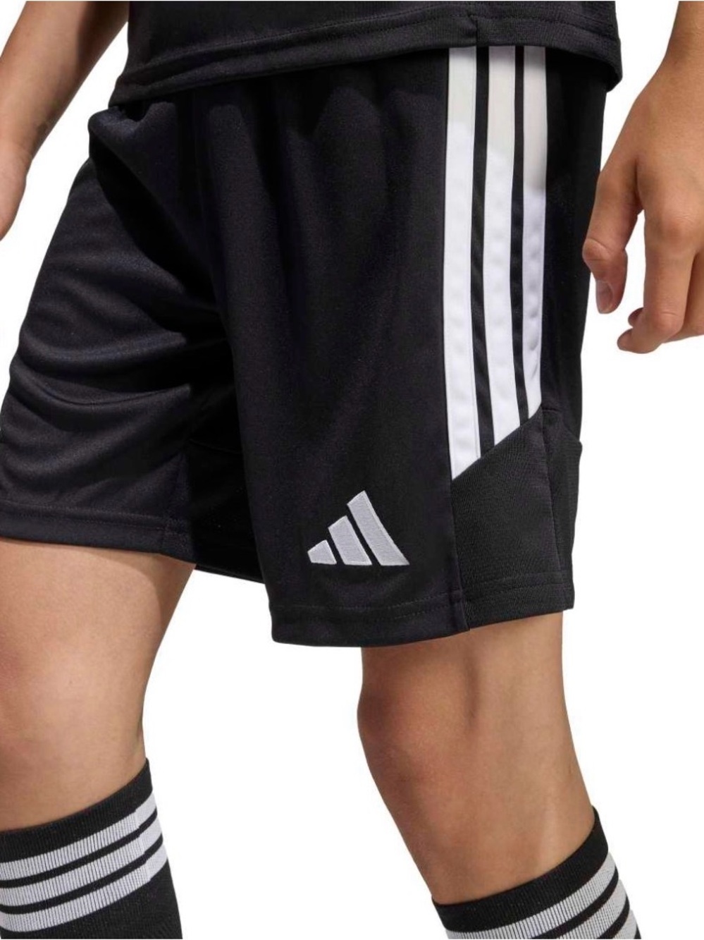 adidas Boys Tiro 23 League Soccer Shorts Black White AEROREADY Youth Small 9-10Y